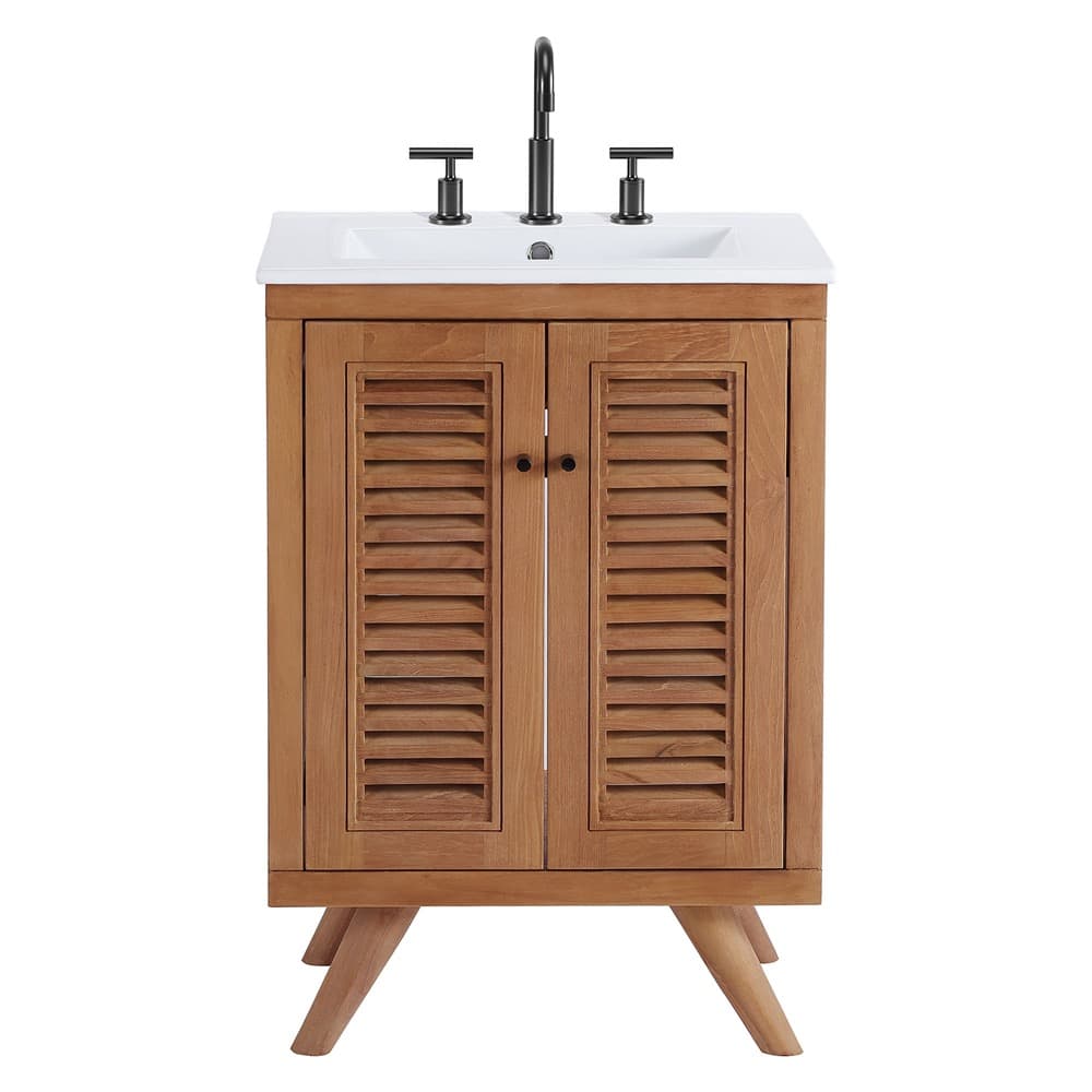 Birdie 24" Bathroom Vanity in Natural White by Modway - Image 6