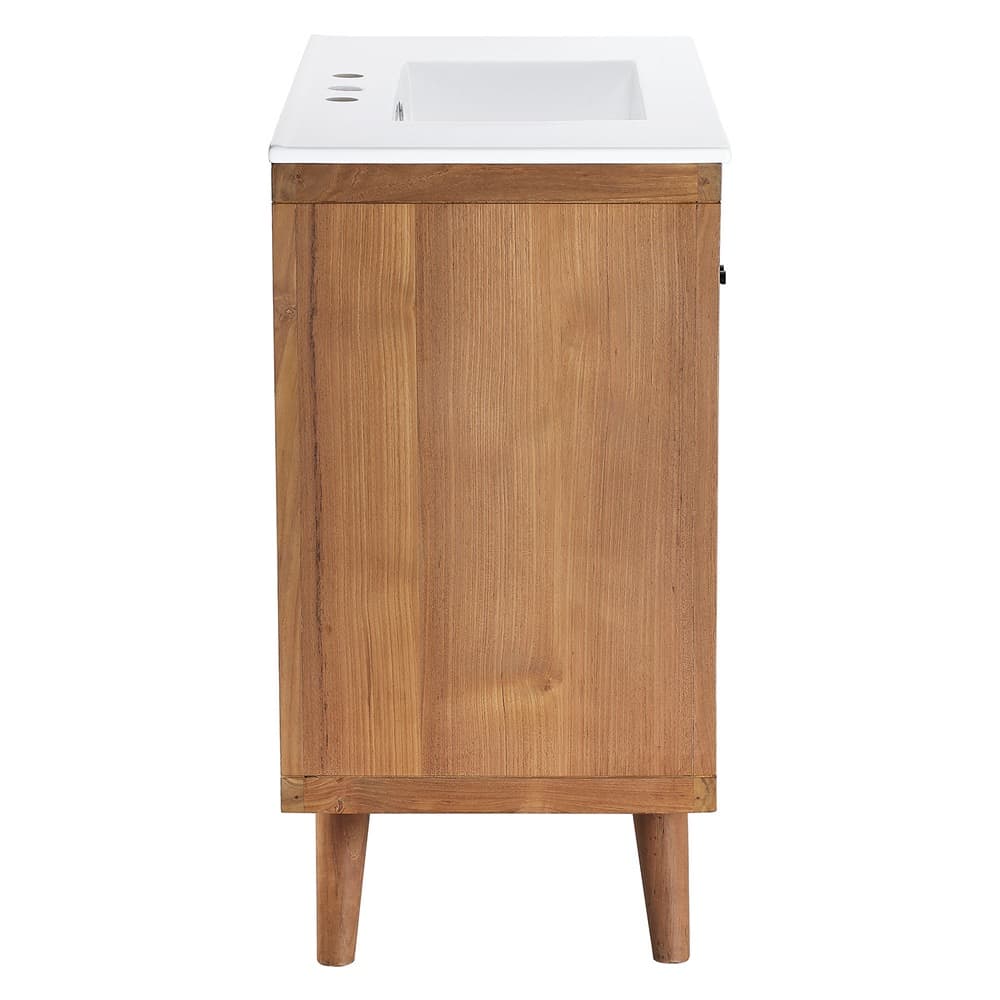 Birdie 36" Bathroom Vanity in Natural White by Modway - Image 3
