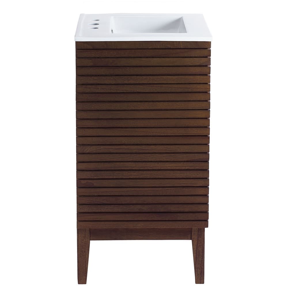 Ledger 24" Bathroom Vanity in Walnut White by Modway - Image 3