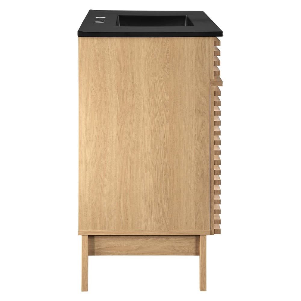 Render 36" Bathroom Vanity in Oak Black by Modway - Image 3