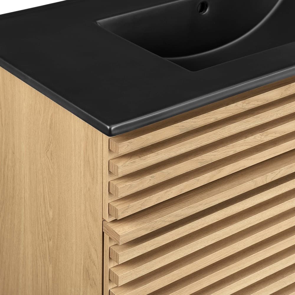 Render 36" Bathroom Vanity in Oak Black by Modway - Image 6