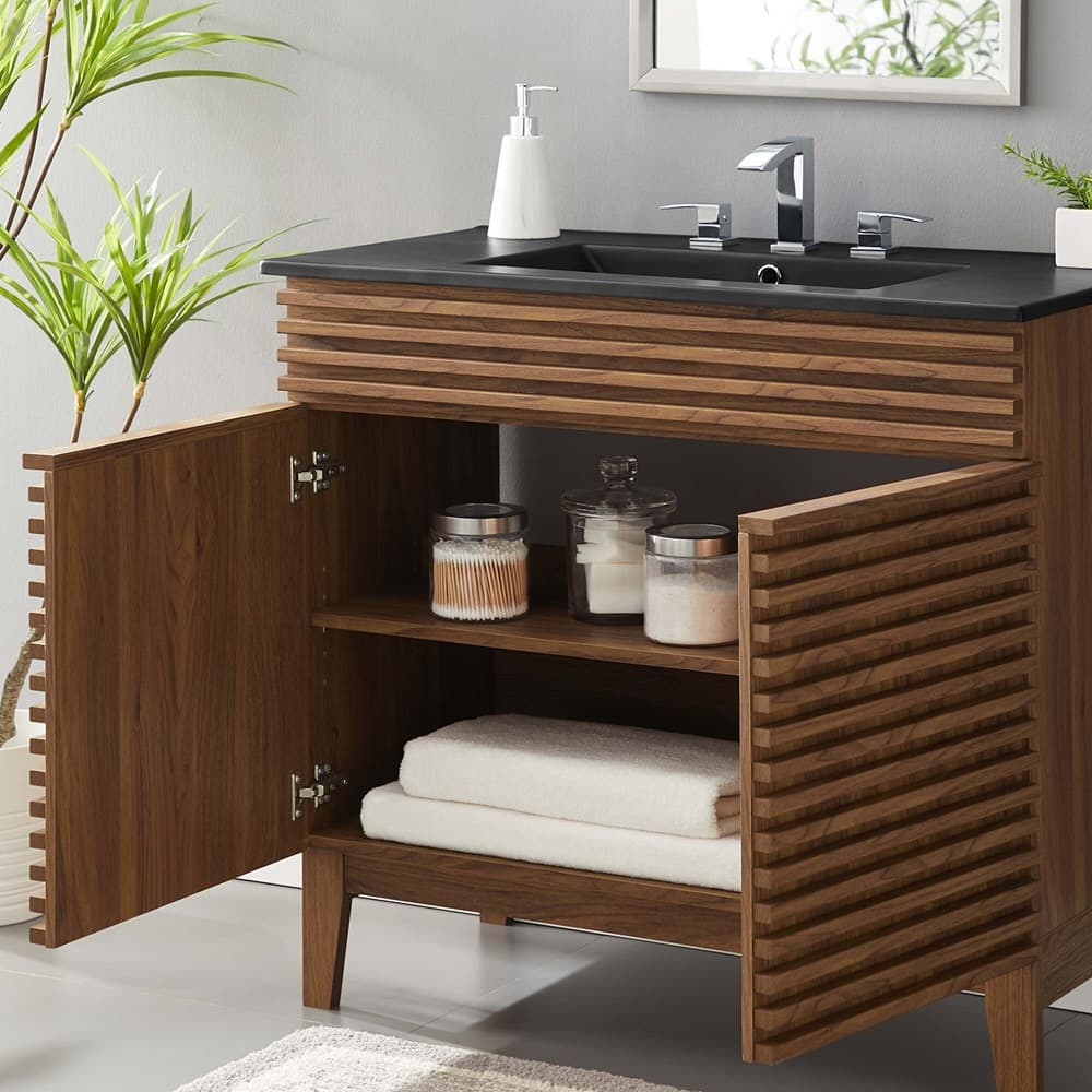 Render 36" Bathroom Vanity in Walnut Black by Modway - Image 9