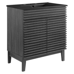 Render 30" Bathroom Vanity in Charcoal Black by Modway