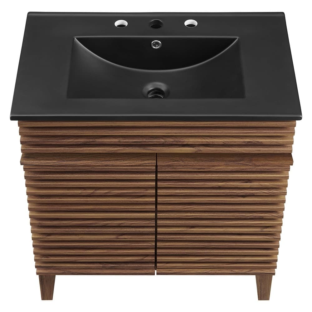 Render 30" Bathroom Vanity in Walnut Black by Modway - Image 6