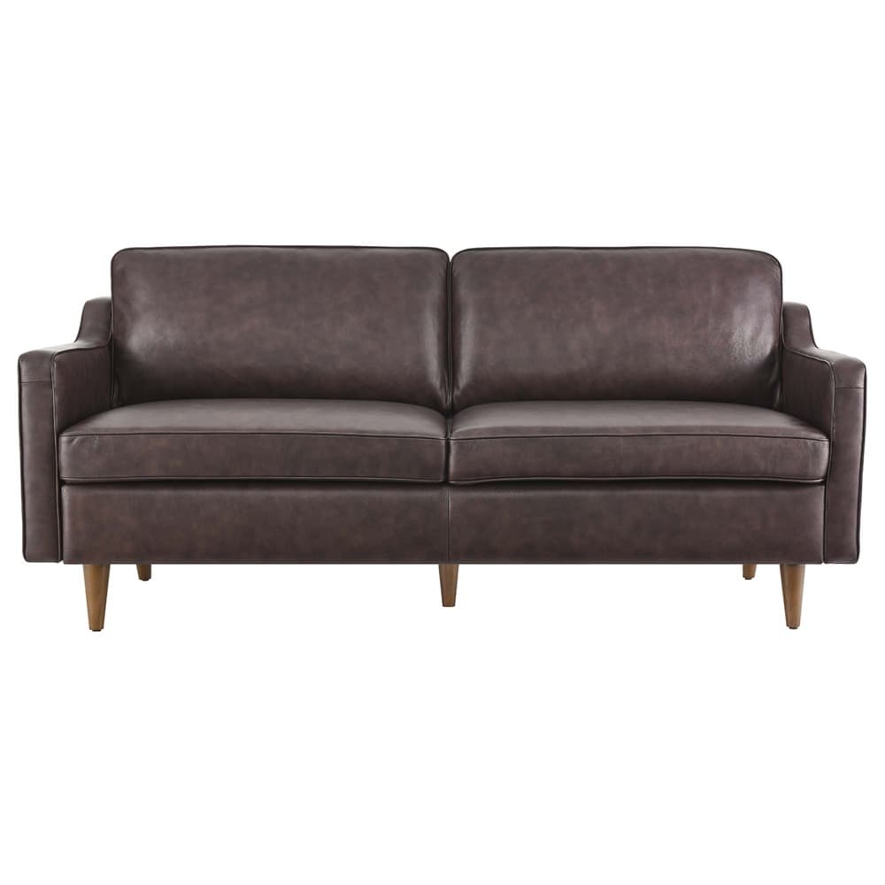 Impart Genuine Leather Sofa in Brown by Modway - Image 6