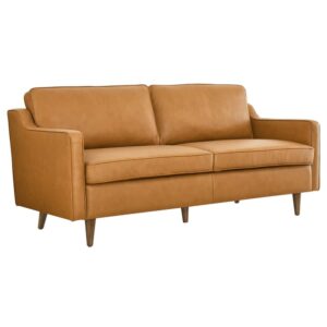Impart Genuine Leather Sofa in Tan by Modway