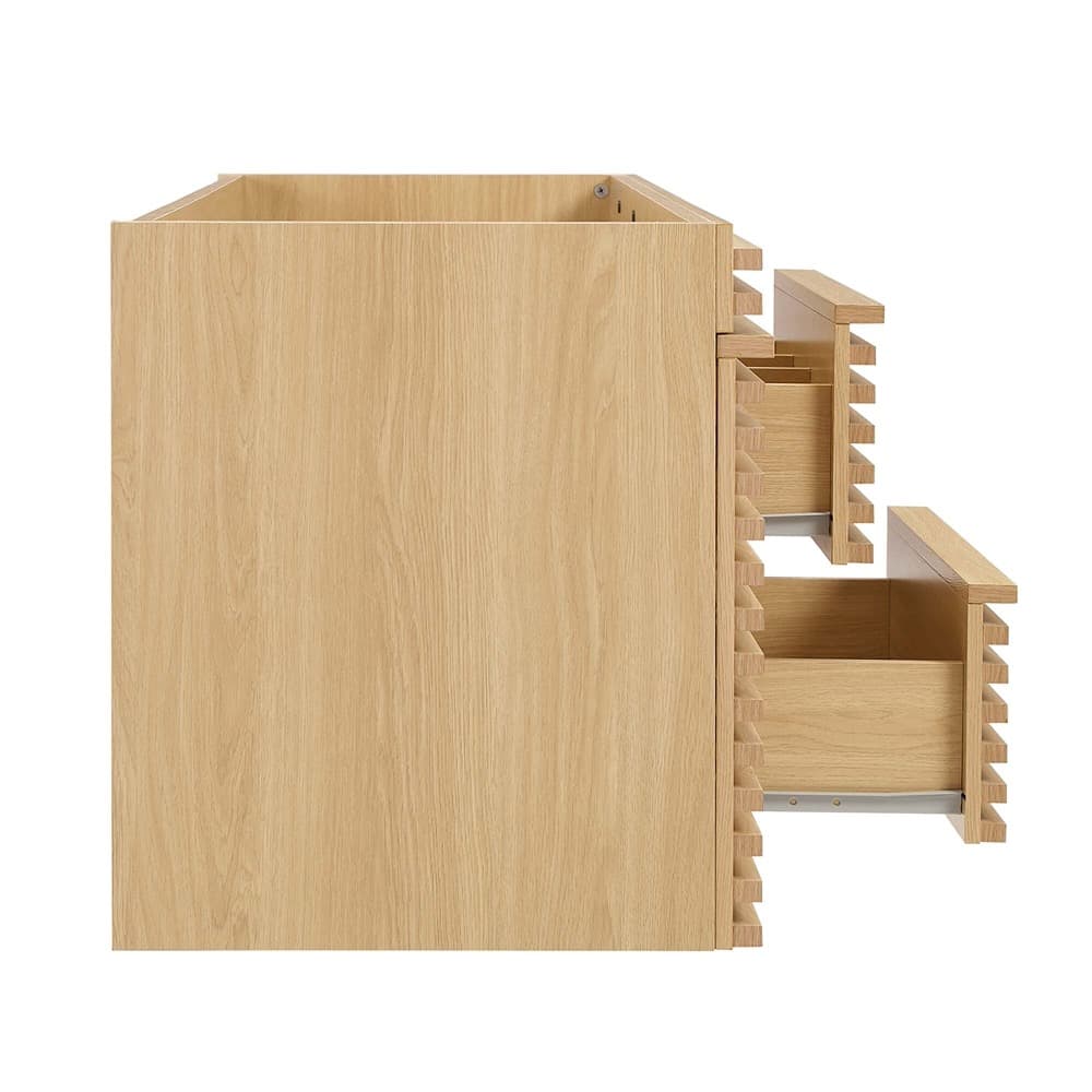 Render 48" Single Sink Compatible (Not Included) Bathroom Vanity Cabinet in Oak by Modway - Image 4