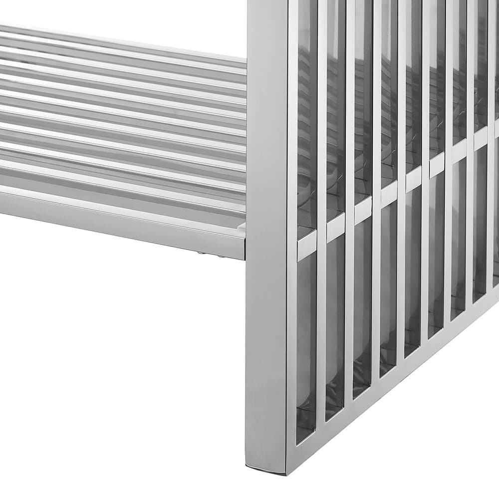 Gridiron 36" Bathroom Vanity in White Silver by Modway - Image 7