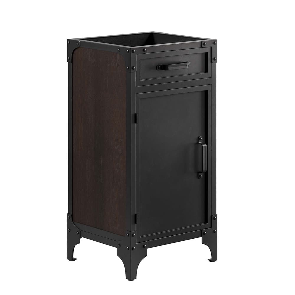 Steamforge 18" Bathroom Vanity in Black Black by Modway - Image 4