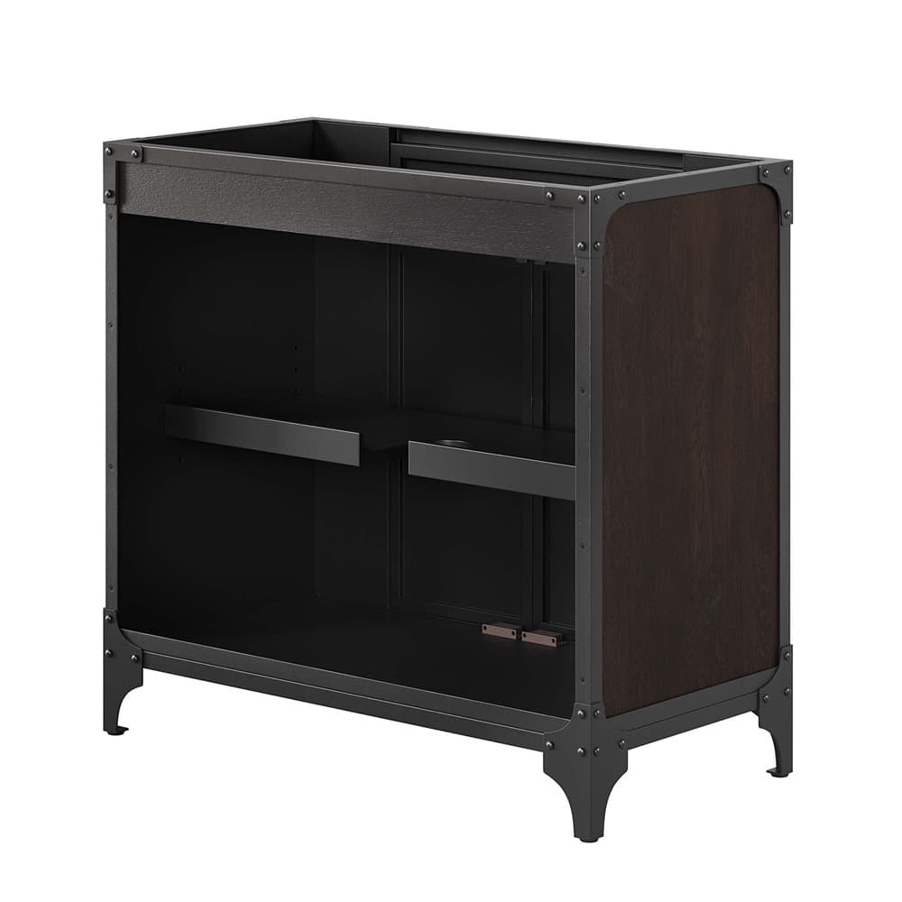 Steamforge 36" Bathroom Vanity Cabinet (Sink Basin Not Included) in Black Walnut by Modway - Image 5