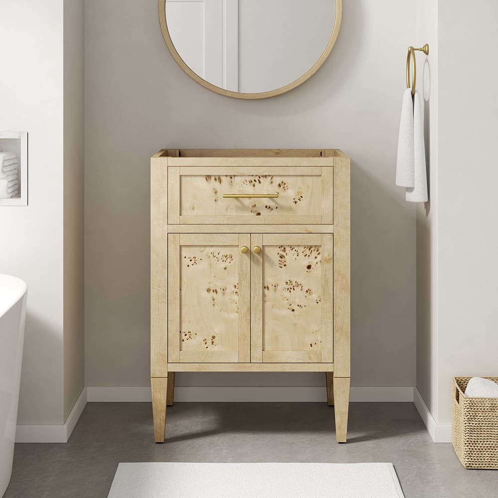 Elysian 24" Wood Bathroom Vanity Cabinet (Sink Basin Not Included) in Burgundy by Modway - Image 10