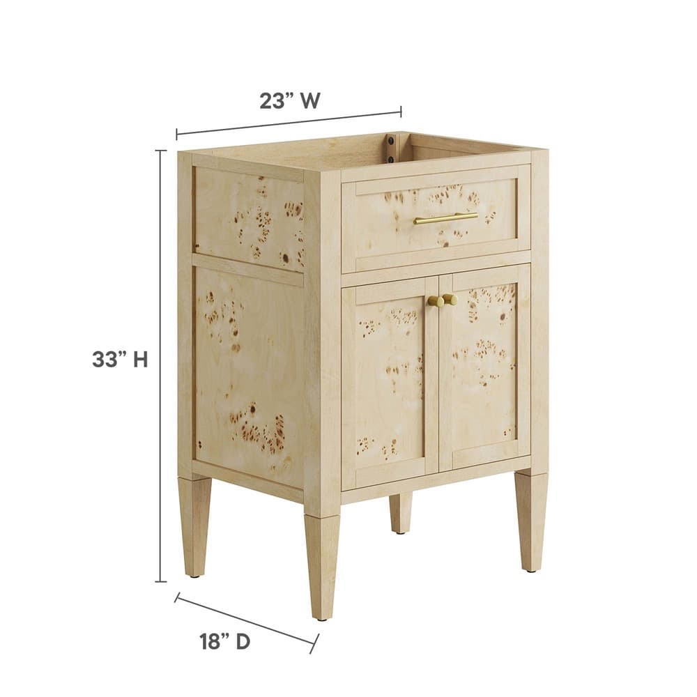 Elysian 24" Wood Bathroom Vanity Cabinet (Sink Basin Not Included) in Burgundy by Modway - Image 4