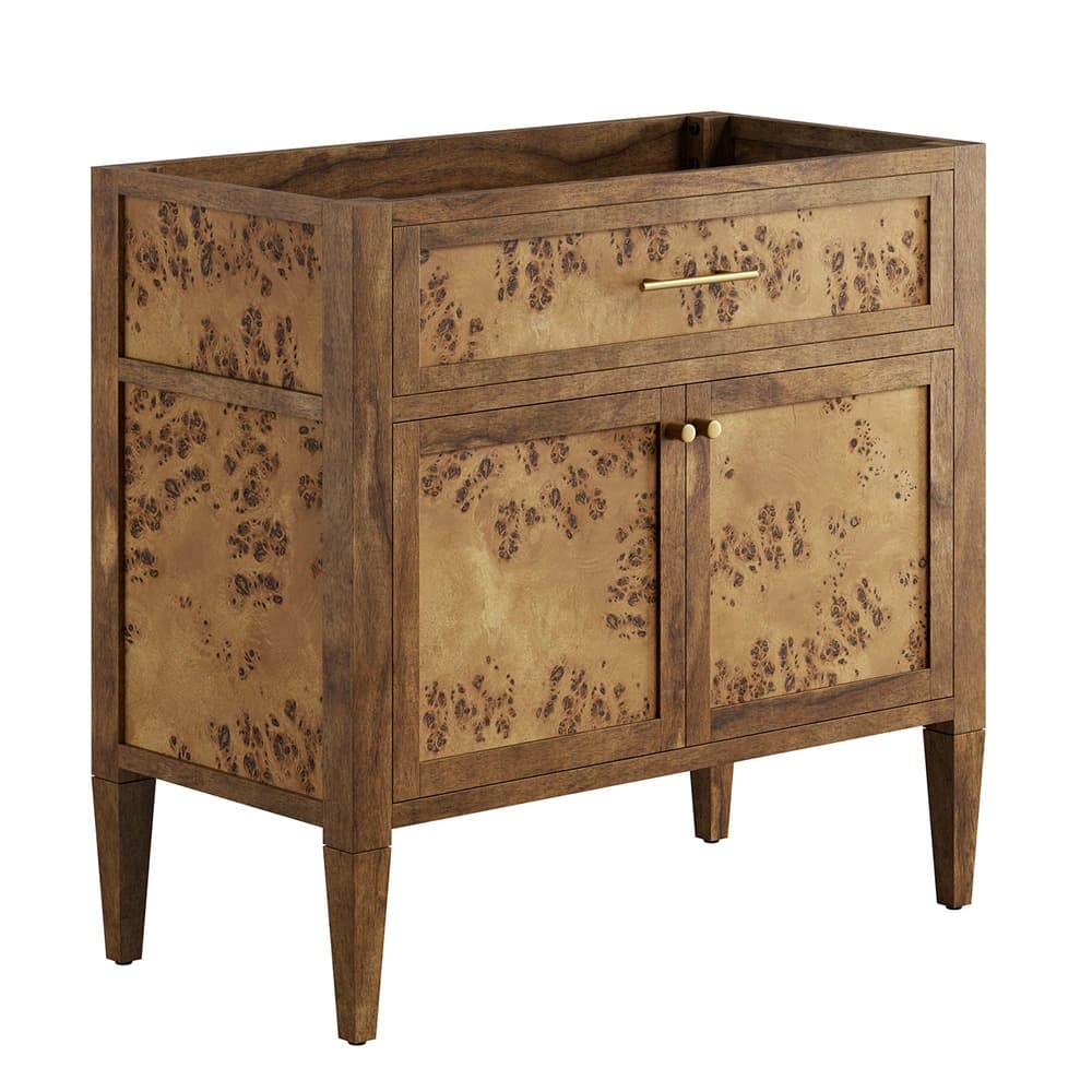 Elysian 36" Wood Bathroom Vanity Cabinet (Sink Basin Not Included) in Brown by Modway