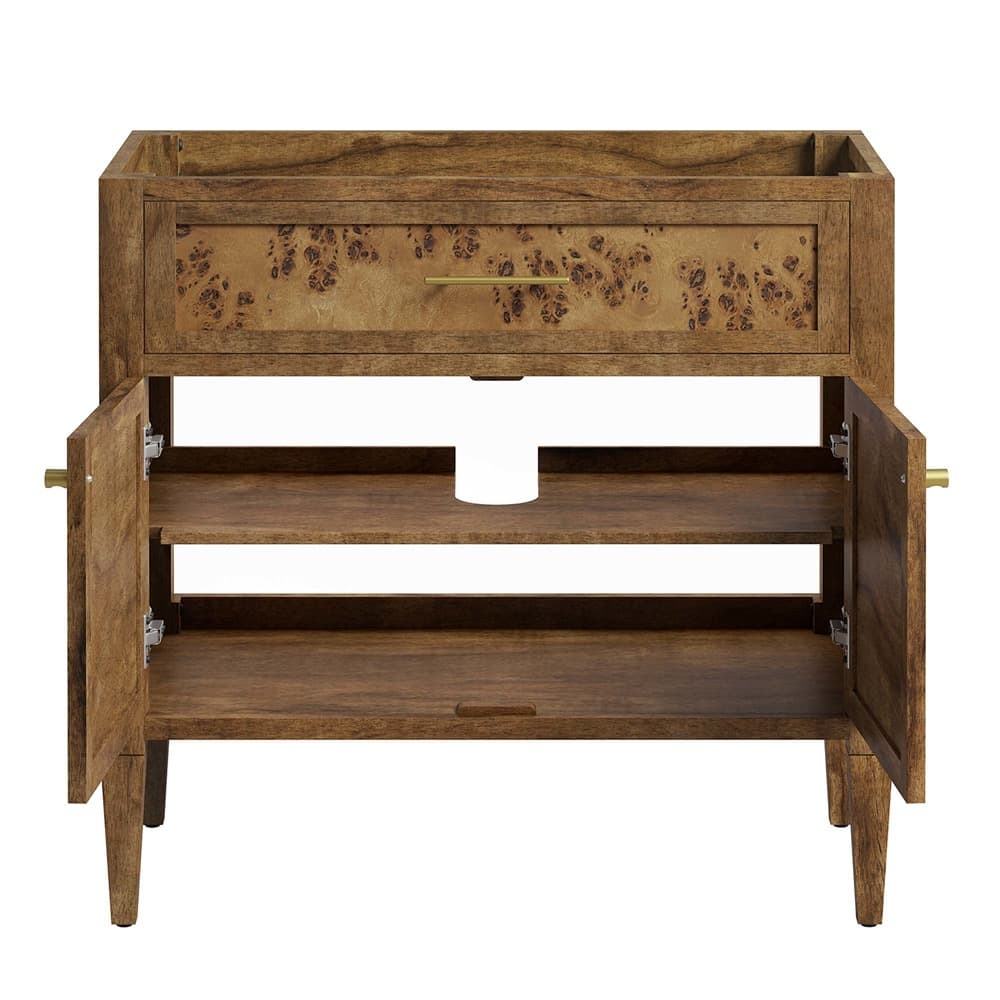 Elysian 36" Wood Bathroom Vanity Cabinet (Sink Basin Not Included) in Brown by Modway - Image 8