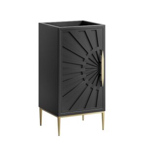 Awaken 18" Bathroom Vanity Cabinet in Black by Modway