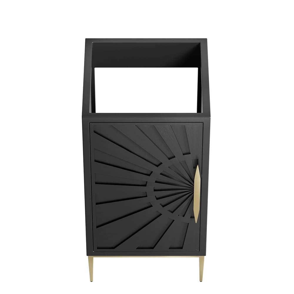 Awaken 18" Bathroom Vanity Cabinet in Black by Modway - Image 6