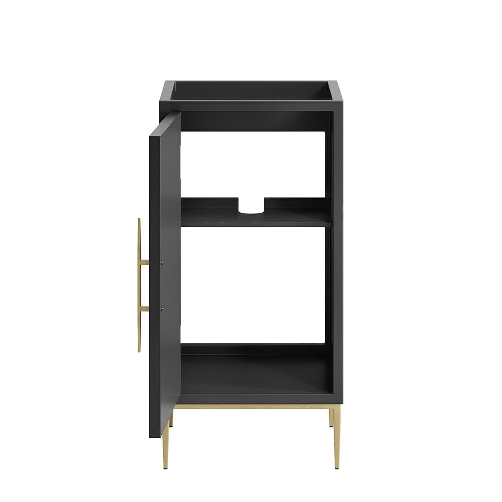 Awaken 18" Bathroom Vanity Cabinet in Black by Modway - Image 7