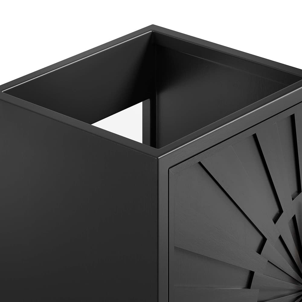 Awaken 18" Bathroom Vanity Cabinet in Black by Modway - Image 8