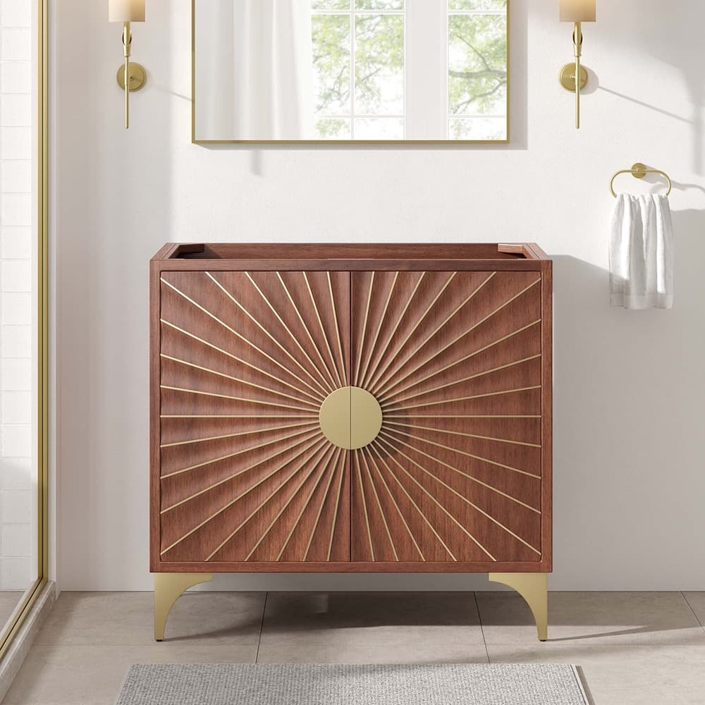 Daylight 36" Bathroom Vanity Cabinet in Walnut by Modway - Image 9