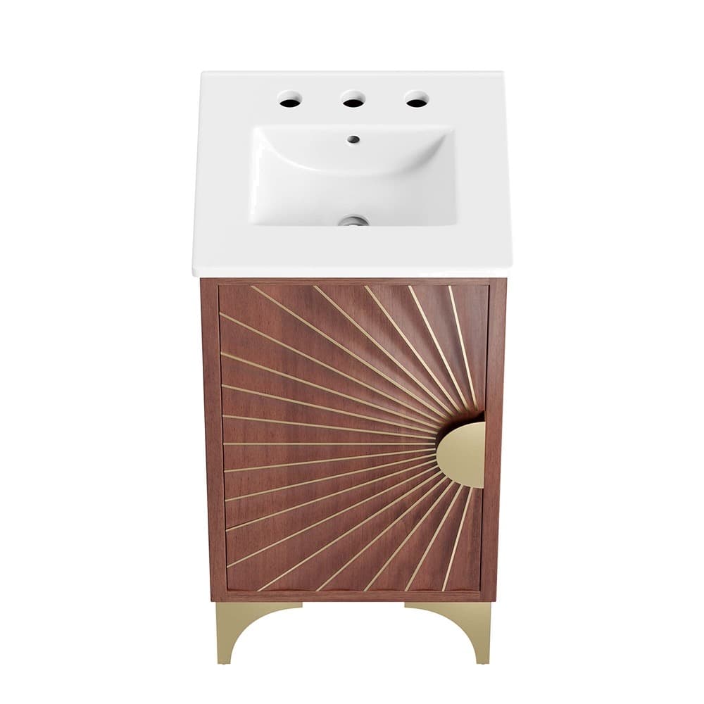 Daylight 18" Bathroom Vanity in White Walnut by Modway - Image 5