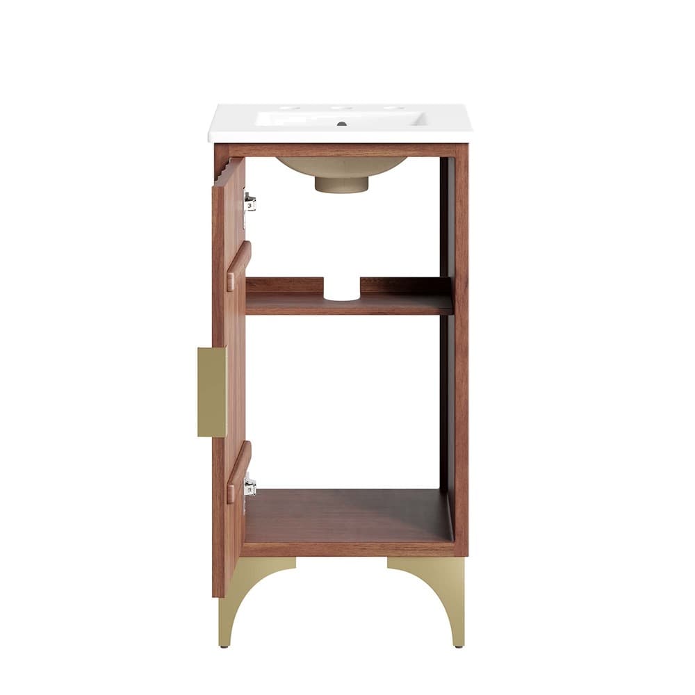 Daylight 18" Bathroom Vanity in White Walnut by Modway - Image 7