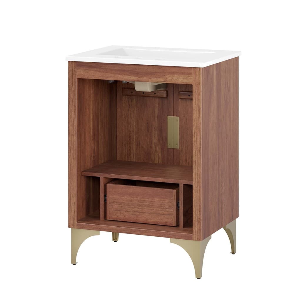 Daylight 24" Bathroom Vanity in White Walnut by Modway - Image 6