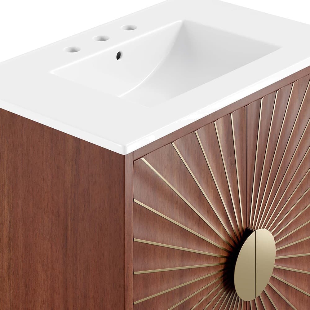 Daylight 30" Bathroom Vanity in White Walnut by Modway - Image 10