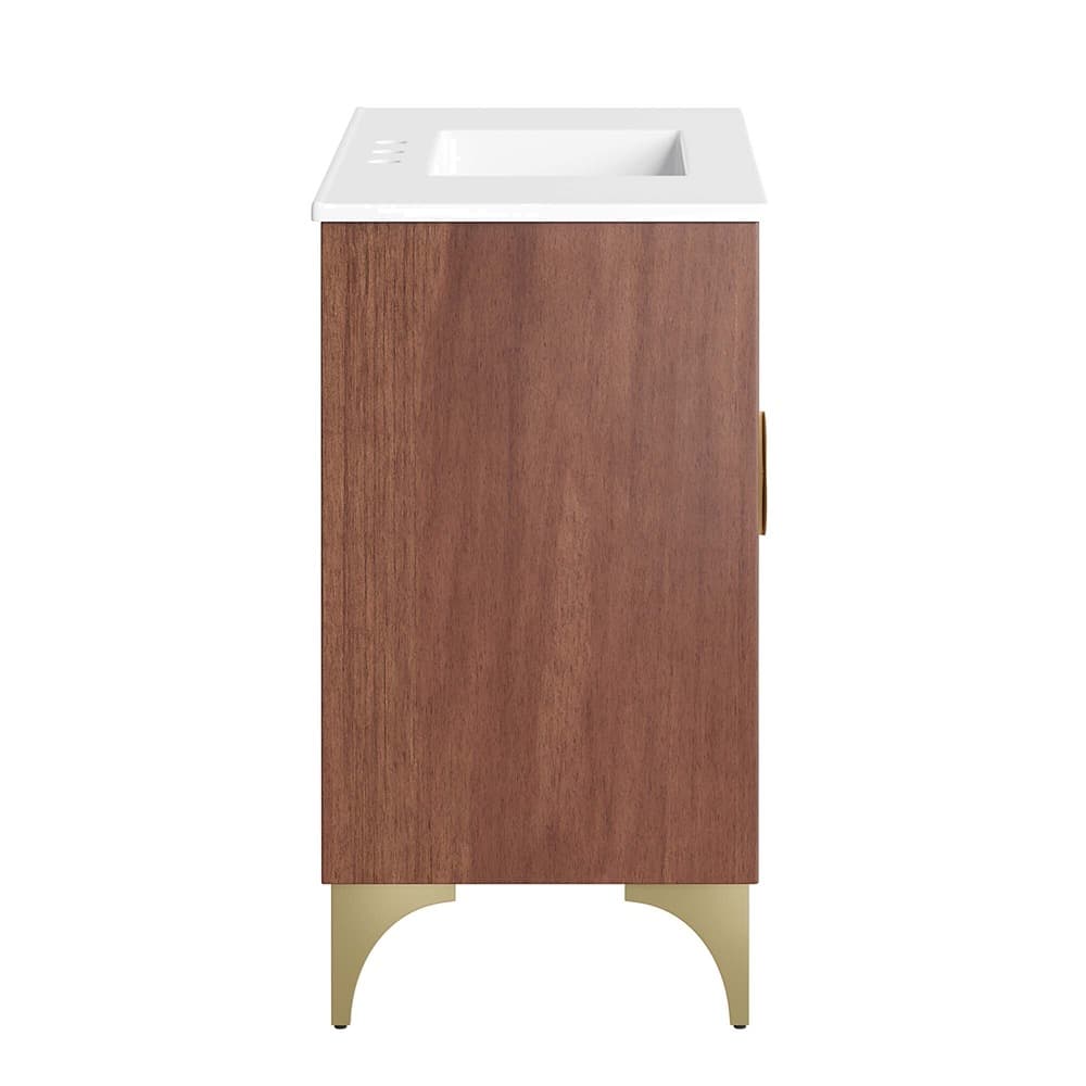 Daylight 36" Bathroom Vanity in White Walnut by Modway - Image 4
