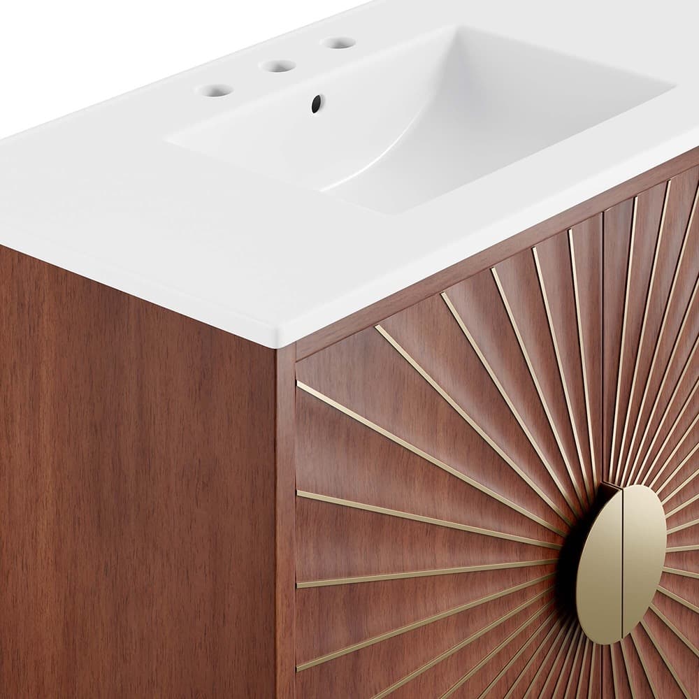 Daylight 36" Bathroom Vanity in White Walnut by Modway - Image 10