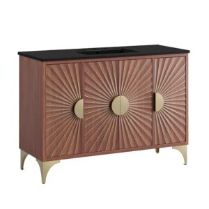 Daylight 48" Bathroom Vanity in Black Walnut by Modway