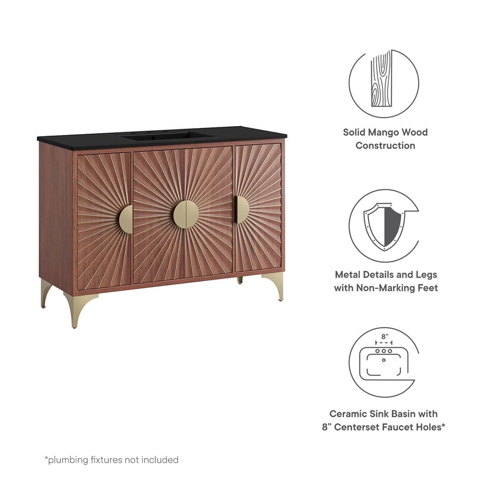 Daylight 48" Bathroom Vanity in Black Walnut by Modway - Image 3