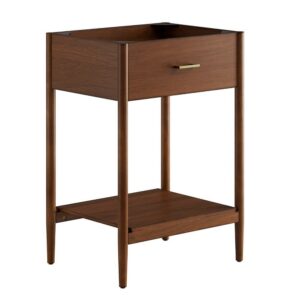 Zaire 24" Bathroom Vanity Cabinet (Sink Basin Not Included) in Walnut by Modway