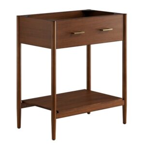 Zaire 30" Bathroom Vanity Cabinet (Sink Basin Not Included) in Walnut by Modway