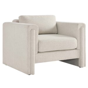 Visible Fabric Armchair in Ivory by Modway
