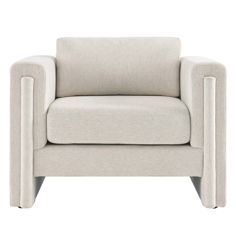 Visible Fabric Armchair in Ivory by Modway - Image 6
