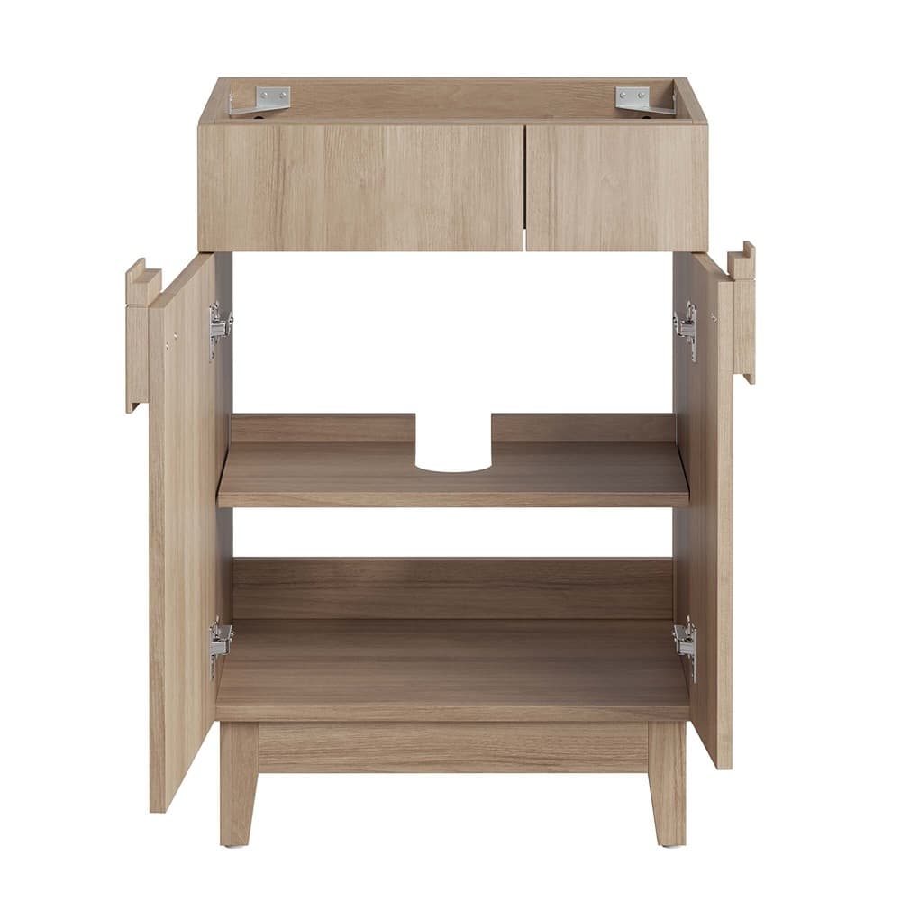 Miles 24" Bathroom Vanity Cabinet (Sink Basin Not Included) in Oak by Modway - Image 7