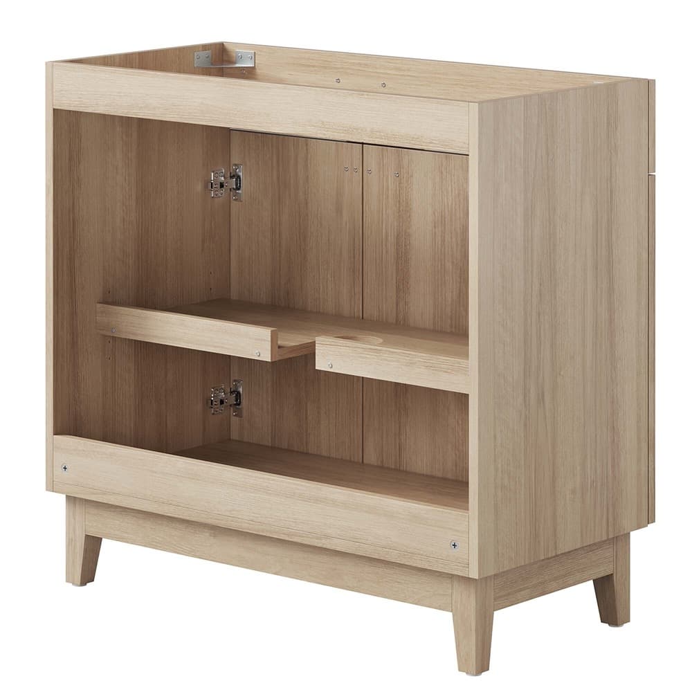 Miles 36" Bathroom Vanity Cabinet (Sink Basin Not Included) in Oak by Modway - Image 5