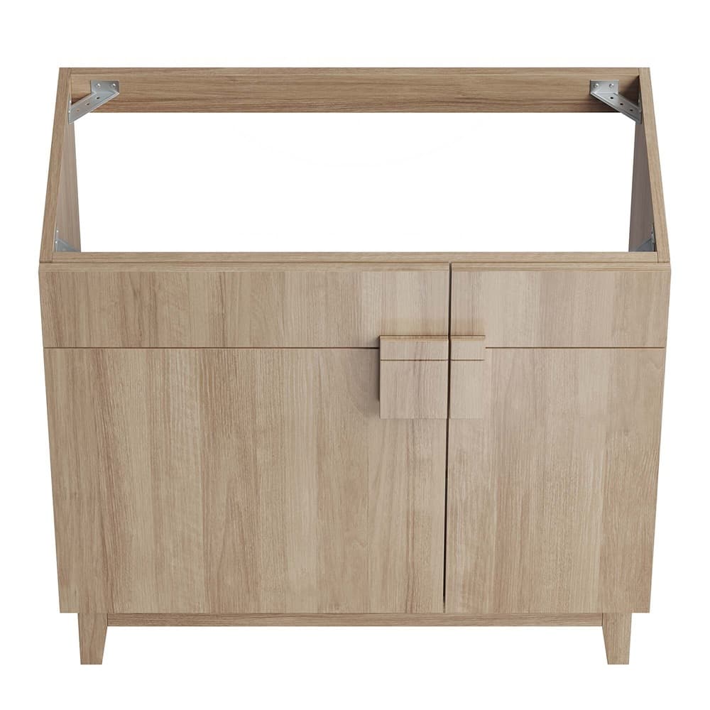 Miles 36" Bathroom Vanity Cabinet (Sink Basin Not Included) in Oak by Modway - Image 6