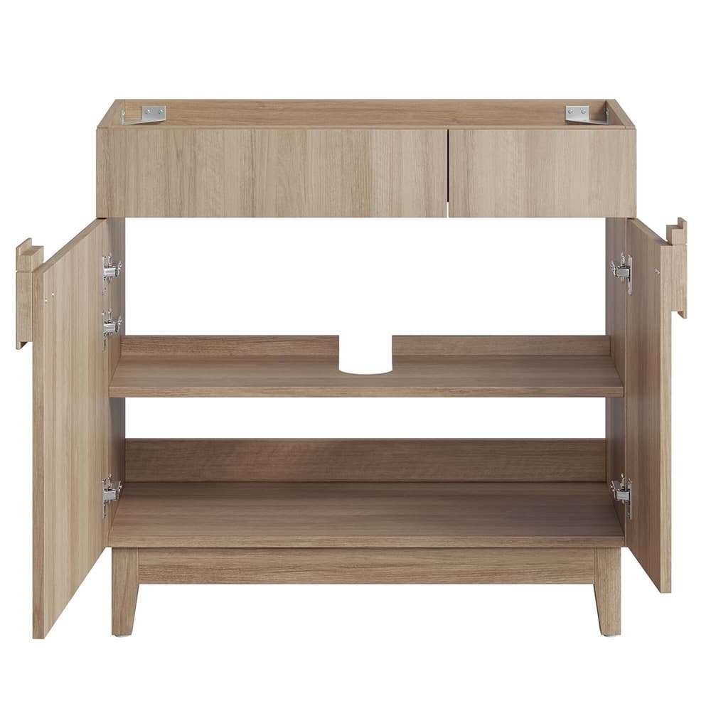 Miles 36" Bathroom Vanity Cabinet (Sink Basin Not Included) in Oak by Modway - Image 7
