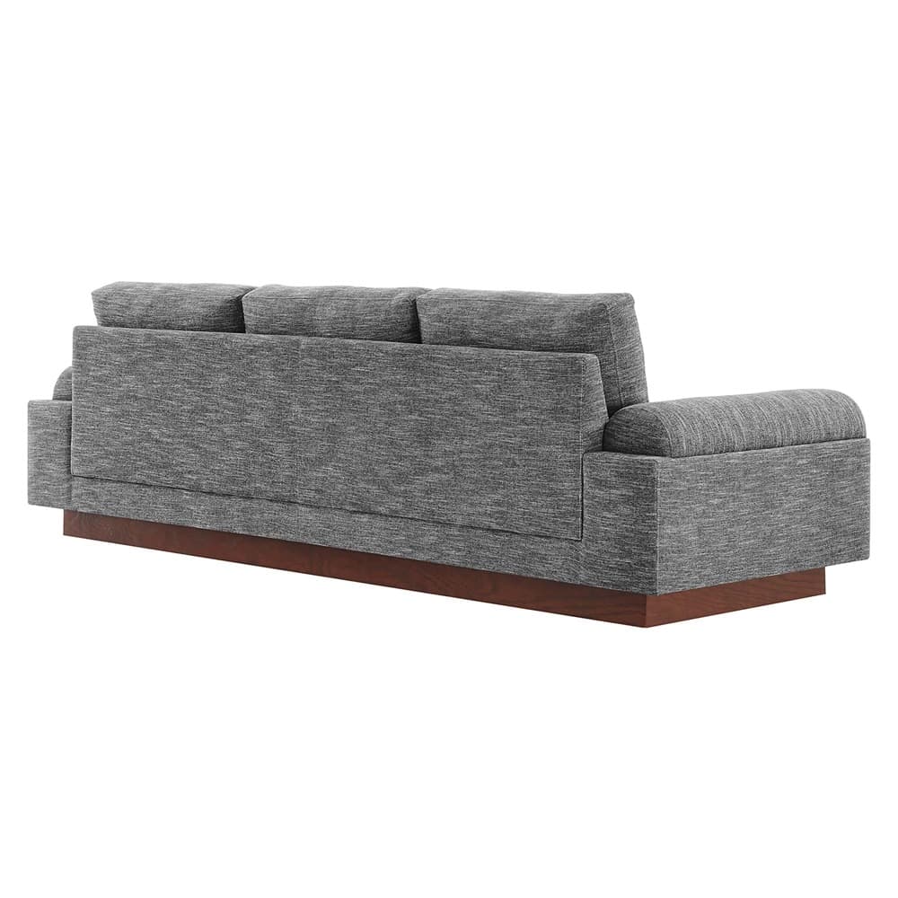 Oasis Upholstered Fabric Sofa in Gray by Modway - Image 5