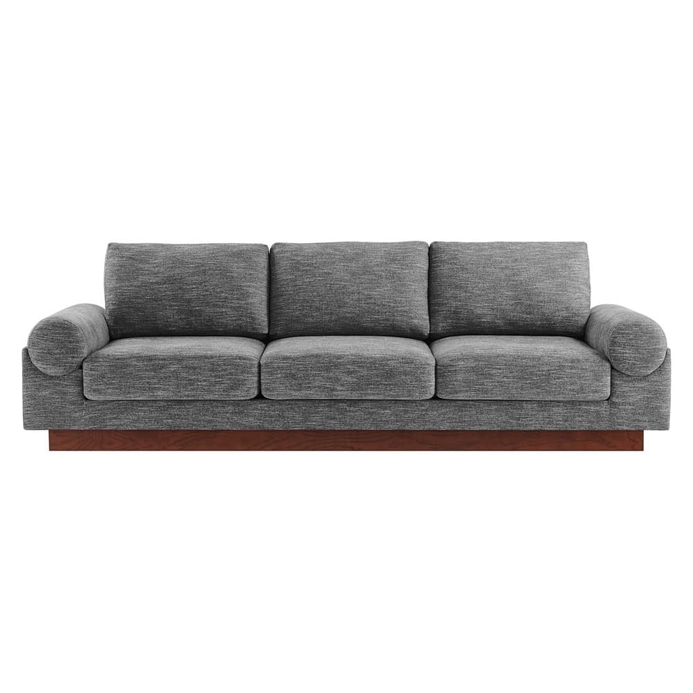 Oasis Upholstered Fabric Sofa in Gray by Modway - Image 6