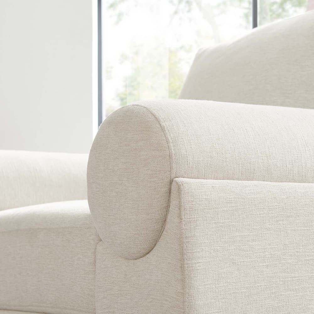 Oasis Upholstered Fabric Armchair in Ivory by Modway - Image 9