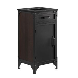 Steamforge 18" Bathroom Vanity in Black Black by Modway