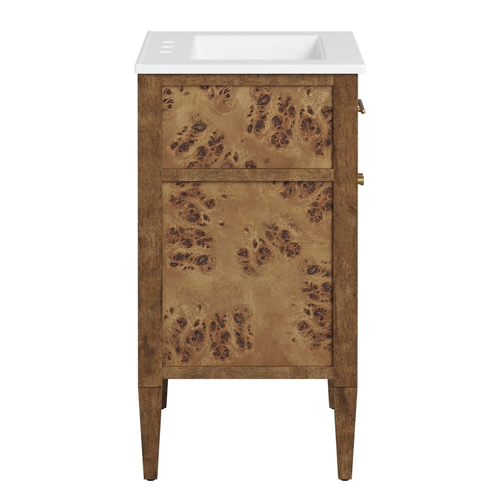 Elysian 24" Wood Bathroom Vanity in White Brown by Modway - Image 5