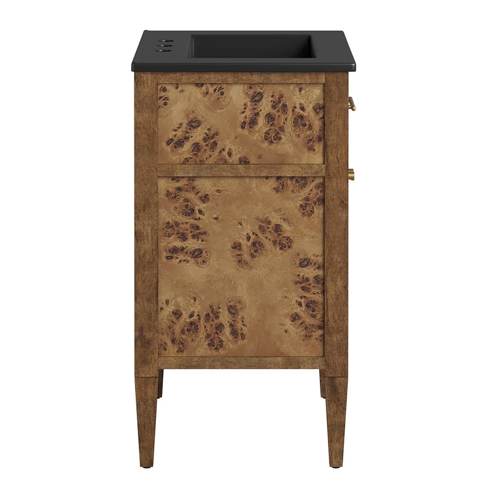Elysian 24" Wood Bathroom Vanity in Black Brown by Modway - Image 5