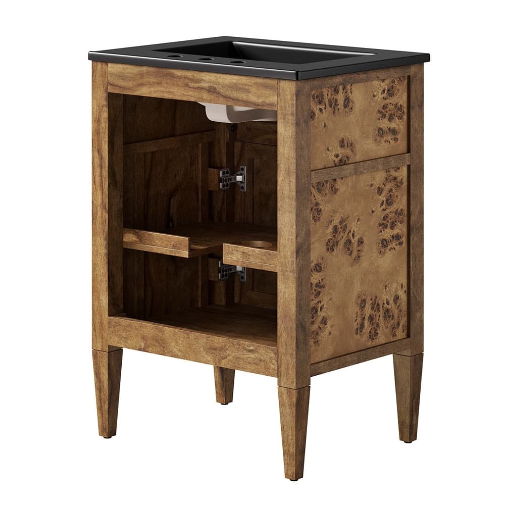 Elysian 24" Wood Bathroom Vanity in Black Brown by Modway - Image 6
