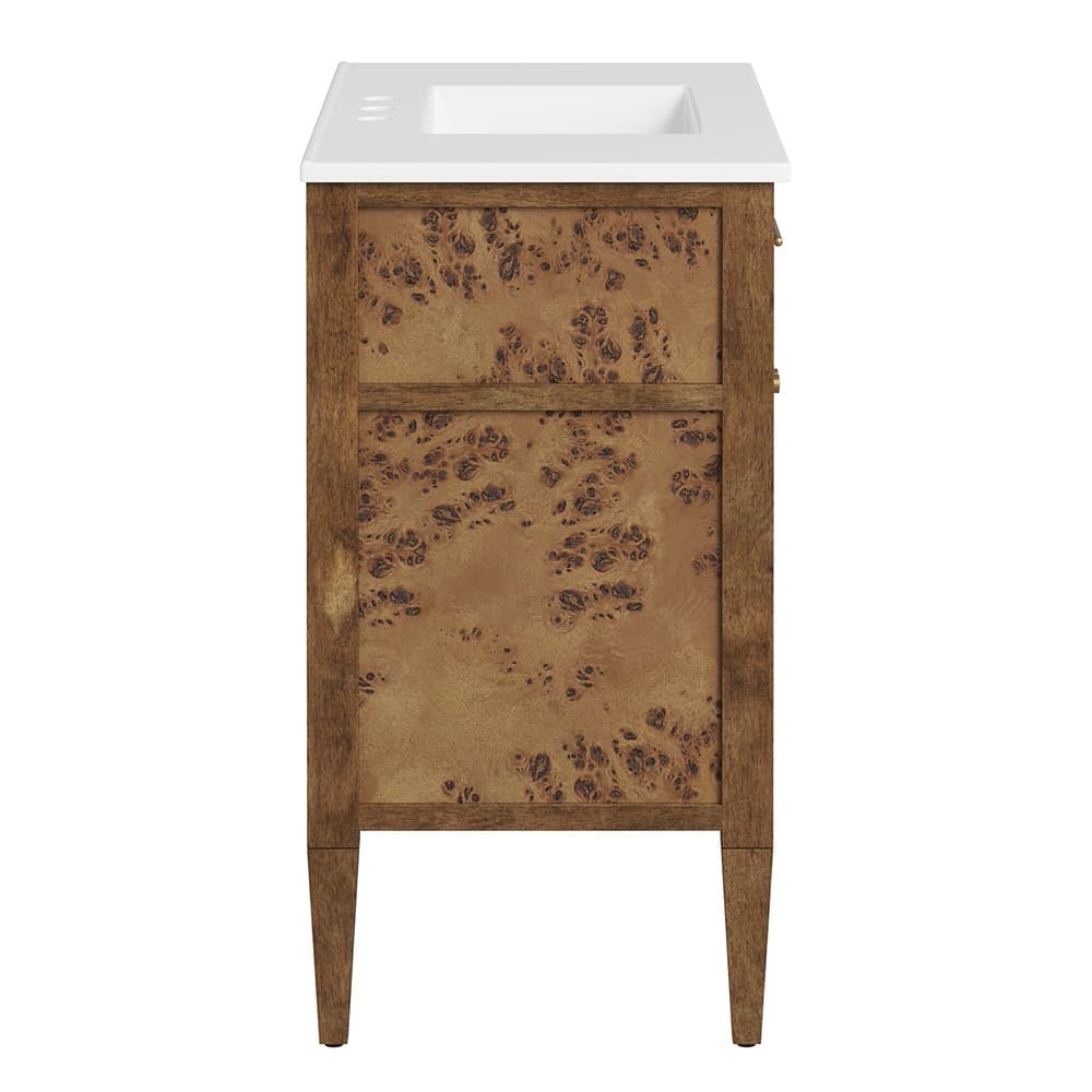 Elysian 36" Wood Bathroom Vanity in White Brown by Modway - Image 5