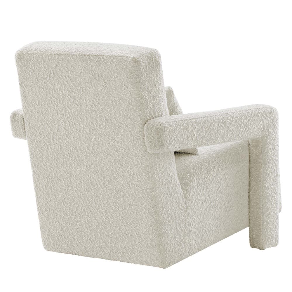 Mirage Boucle Upholstered Armchair in Ivory by Modway - Image 5