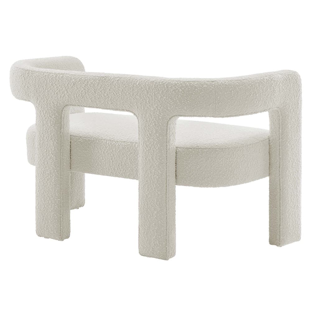 Kayla Boucle Upholstered Loveseat in Ivory by Modway - Image 5