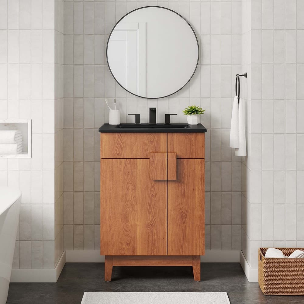 Miles 24" Bathroom Vanity in Black Walnut by Modway - Image 10